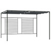 Sjenica s pomičnim krovom 4 x 3 x 2,3 m antracit 180 g/m²