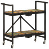 Kuhinjska kolica 87x 36 x 81 cm od masivnog obnovljenog drva