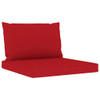 12-dijelna vrtna garnitura s crvenim jastucima