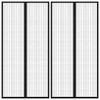 Zastori protiv insekata 2 kom s magnetima 220 x 100 cm crni
