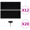 Zastori protiv insekata 2 kom s magnetima 220 x 110 cm crni