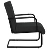 Konzolna stolica od umjetne kože crna
