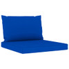 Vrtni trosjed s plavim jastucima