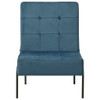 Stolica za opuštanje 65 x 79 x 87 cm plava baršunasta