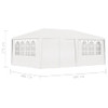 Profesionalni šator za zabave 4 x 6 m bijeli 90 g/m²