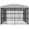 Vanjski kavez za pse s krovom 300 x 300 x 210 cm