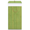 Košara za rublje od bambusa zelena 100 L