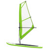 Daska za veslanje stojeći na napuhavanje s jedrom zeleno-bijela