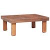 Stolić za kavu od masivnog obnovljenog drva 60 x 45 x 23 cm