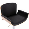 Barski stolac od umjetne kože crni 287378