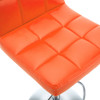 Barski stolci od umjetne kože 2 kom narančasti 323640
