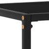 Konzolni stol crni 120 x 35 x 75 cm od kaljenog stakla 322816