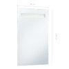 Kupaonsko LED zidno ogledalo 60 x 100 cm 144710