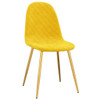 Blagovaonske stolice 2 kom boja senfa baršunaste 325675