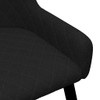 Blagovaonske stolice od tkanine 2 kom crne 282521
