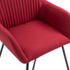 Blagovaonske stolice od tkanine 4 kom crvena boja vina 277110