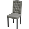 Blagovaonske stolice od tkanine 4 kom sive 242224