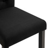 Blagovaonske stolice od tkanine 6 kom crne 276976