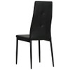 Blagovaonske stolice od umjetne kože 2 kom crne 246187