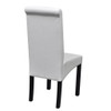 Blagovaonske stolice od umjetne kože 4 kom bijele 241729
