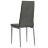 Blagovaonske stolice od umjetne kože 4 kom sive 246186