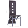 vidaXL Blagovaonske stolice od umjetne kože 4 kom smeđe 281710