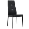 Blagovaonske stolice od umjetne kože 6 kom crne 275435