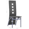vidaXL Blagovaonske stolice od umjetne kože 6 kom sive 3051667