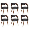 Blagovaonske stolice od umjetne kože 6 kom smeđe 270040