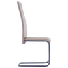 vidaXL Konzolne blagovaonske stolice od umjetne kože 4 kom cappuccino 281690