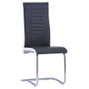 Konzolne blagovaonske stolice od umjetne kože 4 kom crne 281724