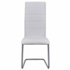 Konzolne blagovaonske stolice od umjetne kože 6 kom bijele 272419