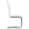 Konzolne blagovaonske stolice od umjetne kože 6 kom bijele 278835