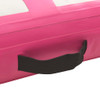 Strunjača na napuhavanje s crpkom 400 x 100 x 20 cm PVC roza