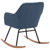 Stolica za ljuljanje od tkanine plava