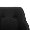 Stolica za ljuljanje od tkanine crna