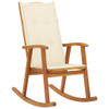 Stolica za ljuljanje s jastucima od masivnog bagremovog drva 3064181
