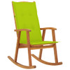 Stolica za ljuljanje s jastucima od masivnog bagremovog drva 3064190