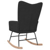 Stolica za ljuljanje od tkanine crna 328013