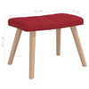 Stolica za ljuljanje s osloncem za noge boja vina od tkanine 328026