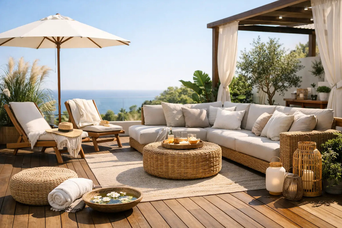 Primjer uređenja terase za ljeto 