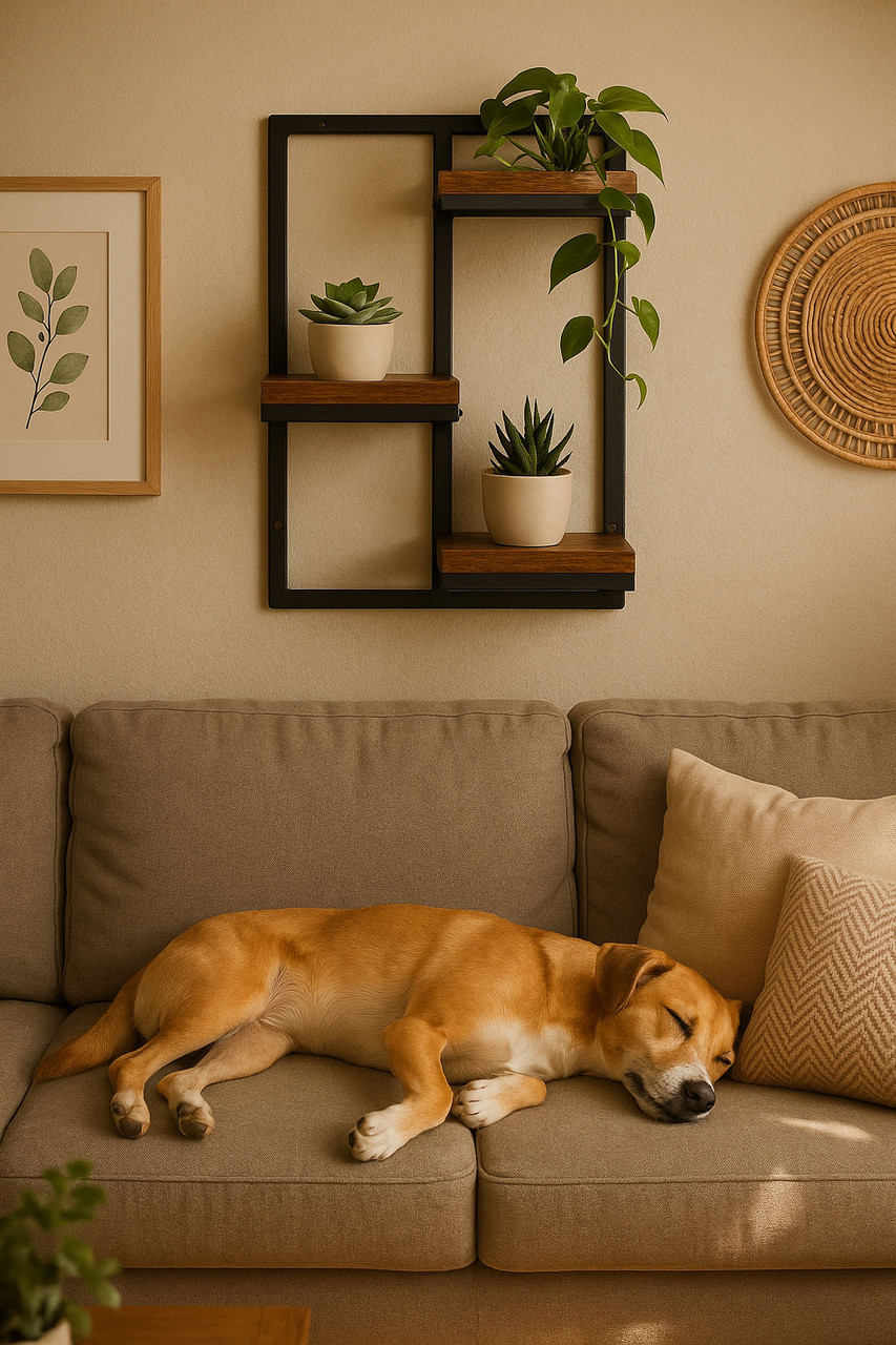 Zidni stalak za biljke viseća polica 3 razine loft ModernHome