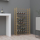 Stalak za vino za 72 boce zlatni metalni 340913