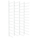 Zidni stalak za vino za 36 boca 2 kom bijeli željezni 340889