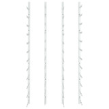 Zidni stalak za vino za 36 boca 2 kom bijeli željezni 340889