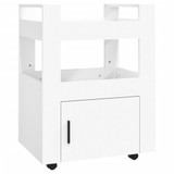 Kuhinjska kolica bijela 60 x 45 x 80 cm od konstruiranog drva 816824 Kuhinjska kolica bijela 60 x 45 x 80 cm od konstruiranog drva 816824