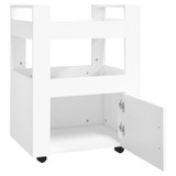 Kuhinjska kolica bijela 60 x 45 x 80 cm od konstruiranog drva 816824 Kuhinjska kolica bijela 60 x 45 x 80 cm od konstruiranog drva 816824