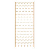 Stalak za vino za 96 boca zlatni metalni 340915