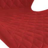 Barski stolci 2 kom crvena boja vina baršunasti 334917