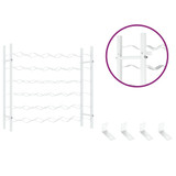 Stalak za vino za 36 boca bijeli metalni 340910